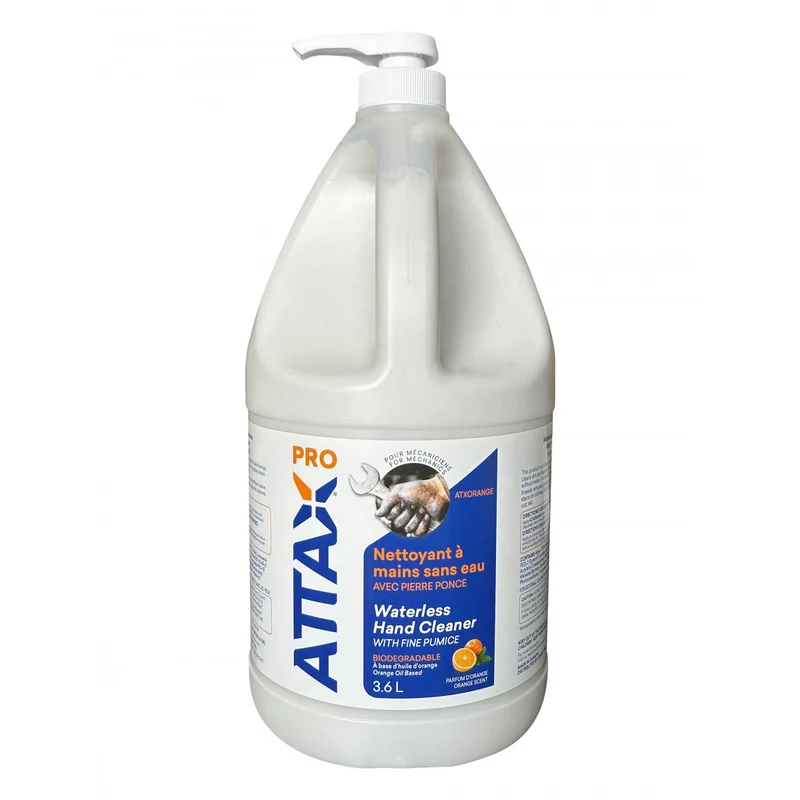 Waterless Hand Cleaner with Pumice - 3.6 L (0.8 gal) - Attax® Pro