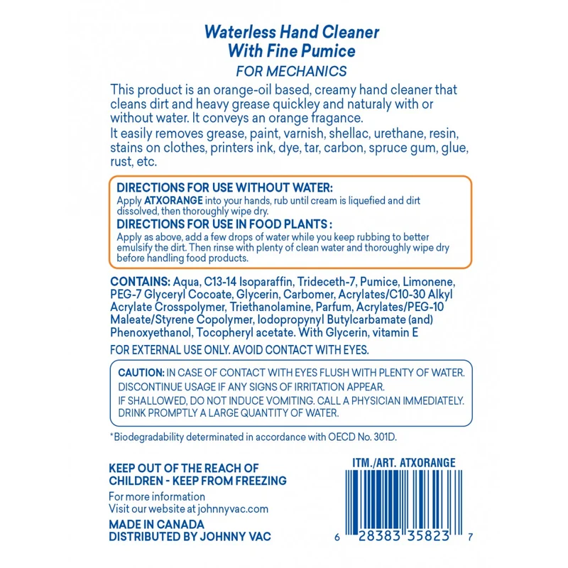 Waterless Hand Cleaner with Pumice - 3.6 L (0.8 gal) - Attax® Pro
