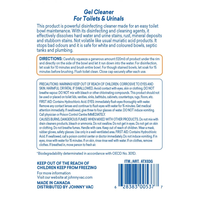 Attax® Pro ATX04 Toilet and Urinal Gel Cleaner - 4 L (1.06 gal)