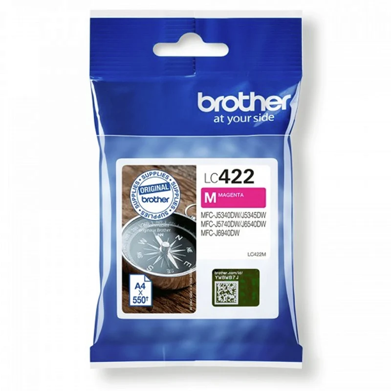 BROTHER Cartouche d'encre LC422M - Rouge