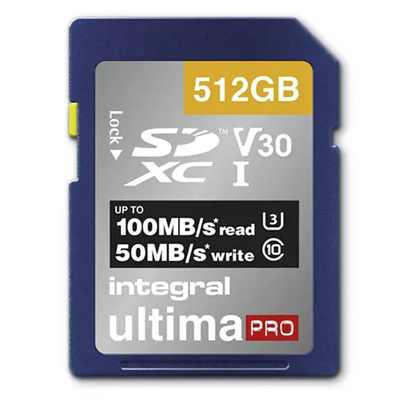 INTEGRAL - Carte mémoire - 512 GB - SDXC - V30