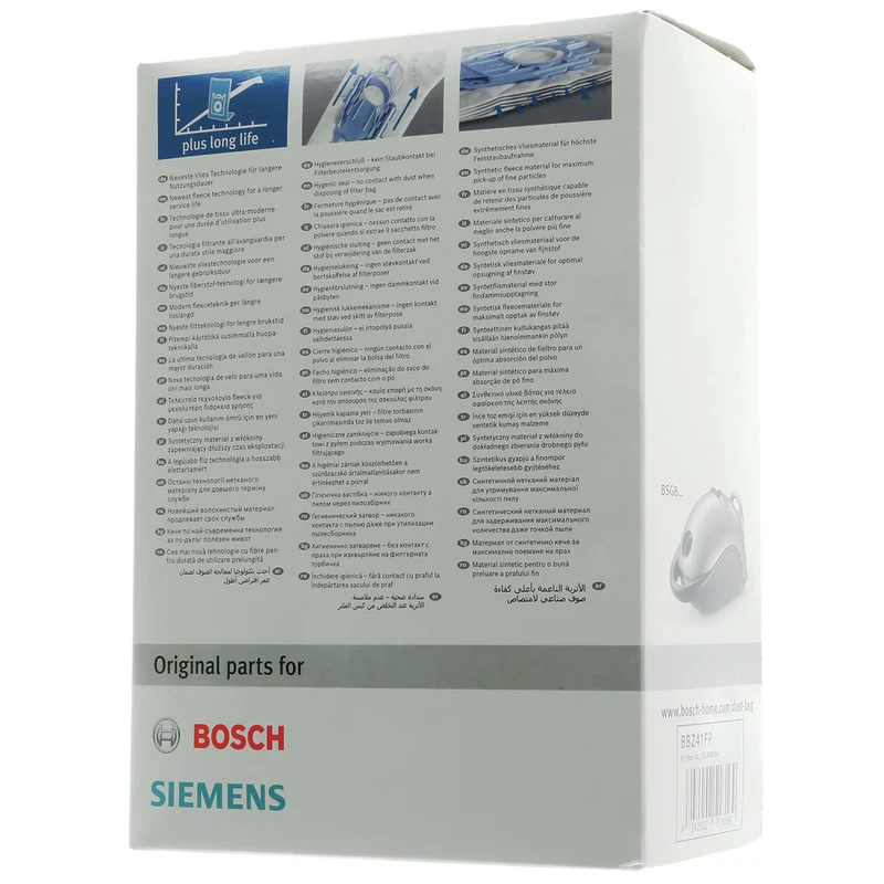 BOSCH SIEMENS Type: P - 4 Sacs d´aspirateur - 1 Microfiltre