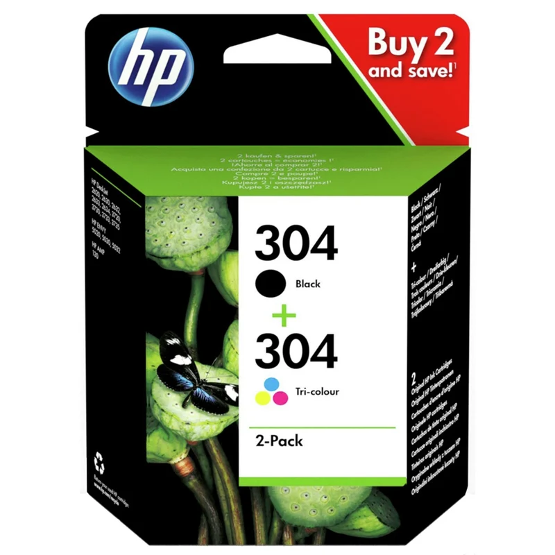 HP Cartouche d'encre 304 - Duo Pack - Noir + Couleur