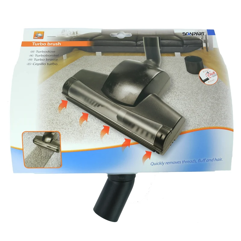 SCANPART Turbobrosse - 27 cm - Brosse rotative - diamètre 32 mm + 35 mm