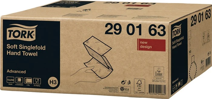 TORK Essuie-mains TORK 290163 2 plis, décor gaufré blanc ( 9000469274 )