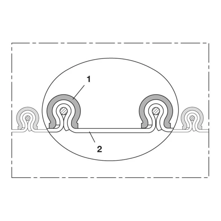 NORRES Tuyau d'aspiration et de soufflage CP PUR 455 FOOD Ø intérieur 900 mm Ø extérieur 912,00 mm ( 4501405010 )