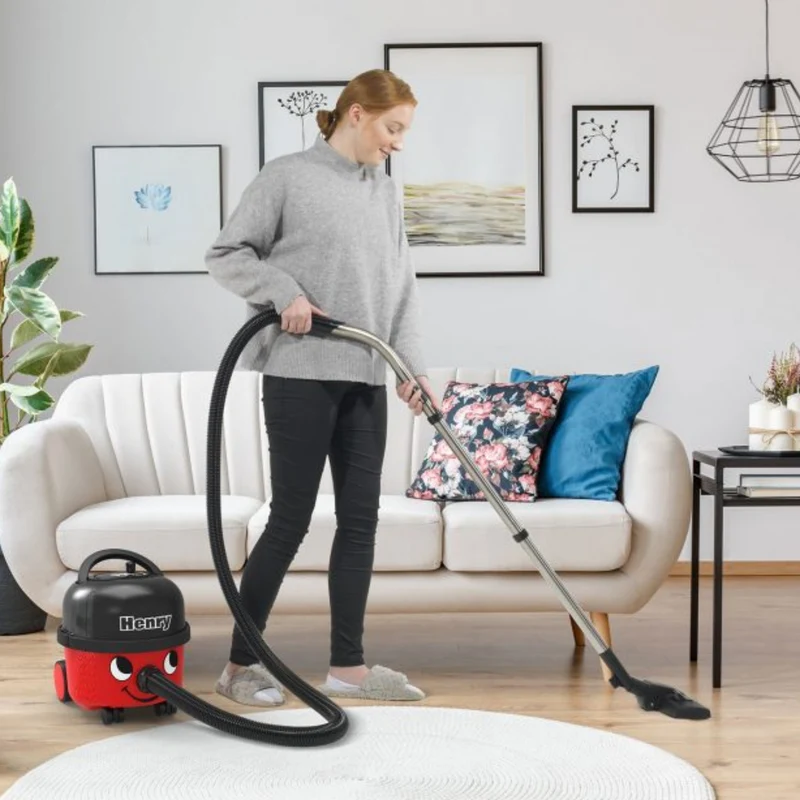 HVR160 Numatic Henry 160 Compact Canister Vacuum Single Speed in Red