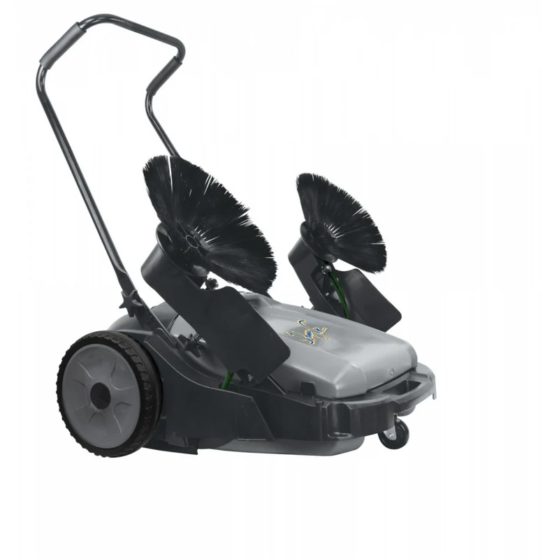 Manual Floor Sweeper - Johnny Vac - 32" (81.3 cm) Cleaning Path - 2 Side Brushes - Tank of 10.5 gal (40 L)