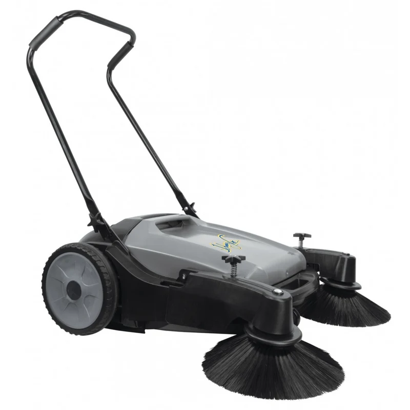 Manual Floor Sweeper - Johnny Vac - 32" (81.3 cm) Cleaning Path - 2 Side Brushes - Tank of 10.5 gal (40 L)