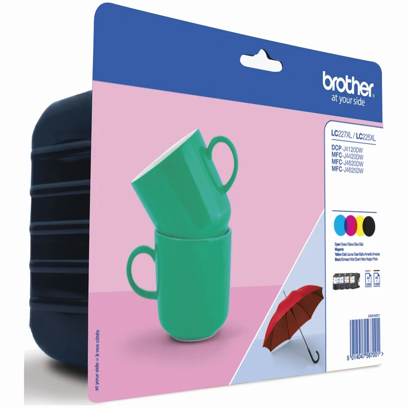 BROTHER XL Cartouche d'encre LC227XL - Multipack - Noir + Bleu + Rouge + Jaune