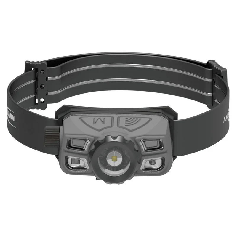 ANSMANN - Lampe frontale - HD450FRS - 450 lumens - Noir + Gris - Rechargeable