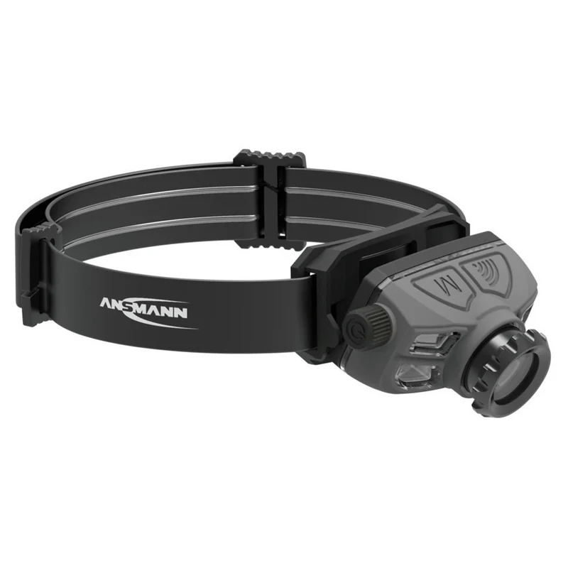 ANSMANN - Lampe frontale - HD450FRS - 450 lumens - Noir + Gris - Rechargeable