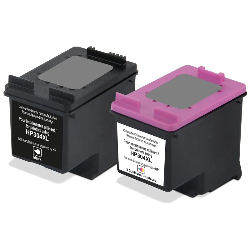 RECYCLECLUB XL Cartouche d'encre 304XL - Duo Pack - Noir + Couleur - Remplace HP