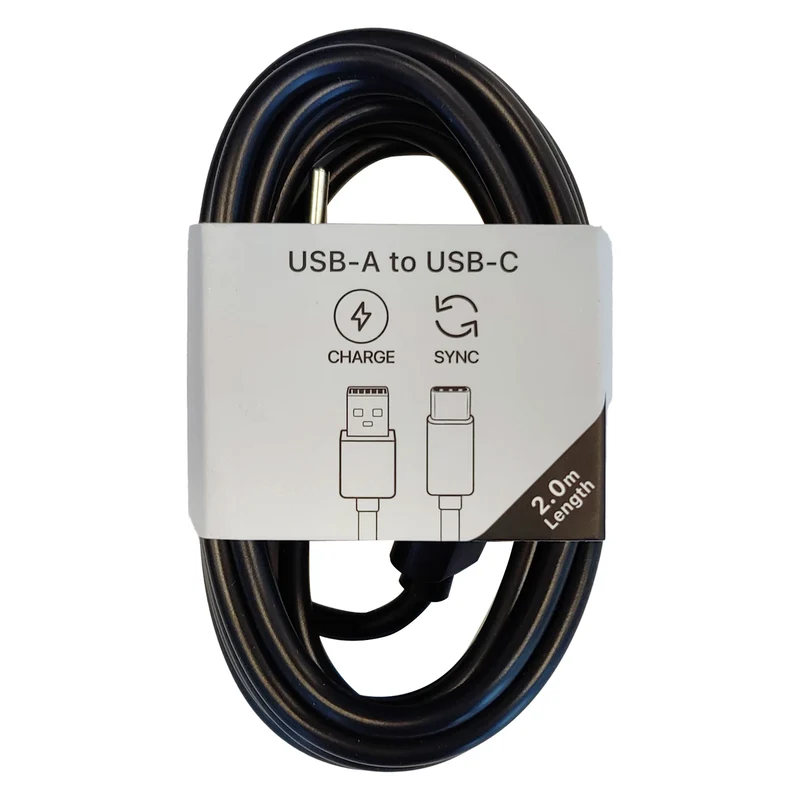 MUSTHAVZ - Câble de chargement et de données - USB 2.0 USB-A (Mâle) - USB-C (Mâle) - 2,0 m