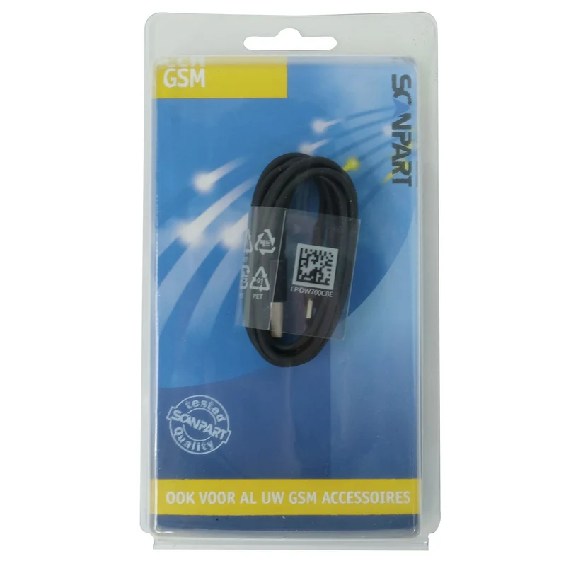 SCANPART - Câble de chargement et de données - USB-A (Mâle) - USB-C (Mâle) - 1,2 m
