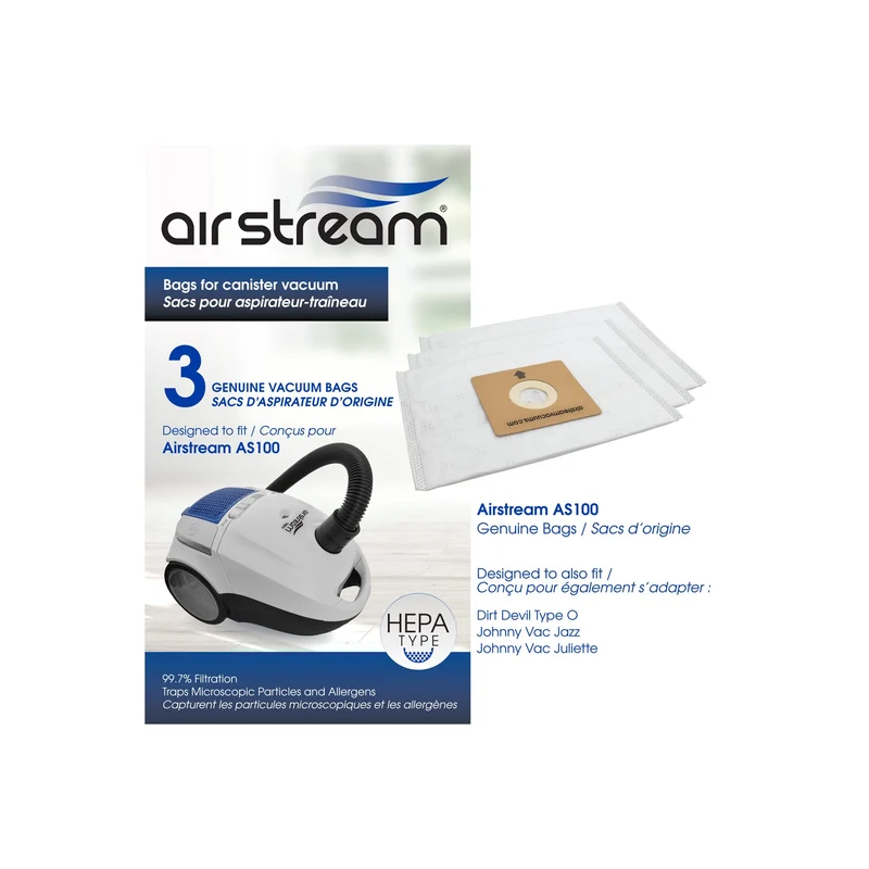AS100 AirStream H.E.P.A Bags