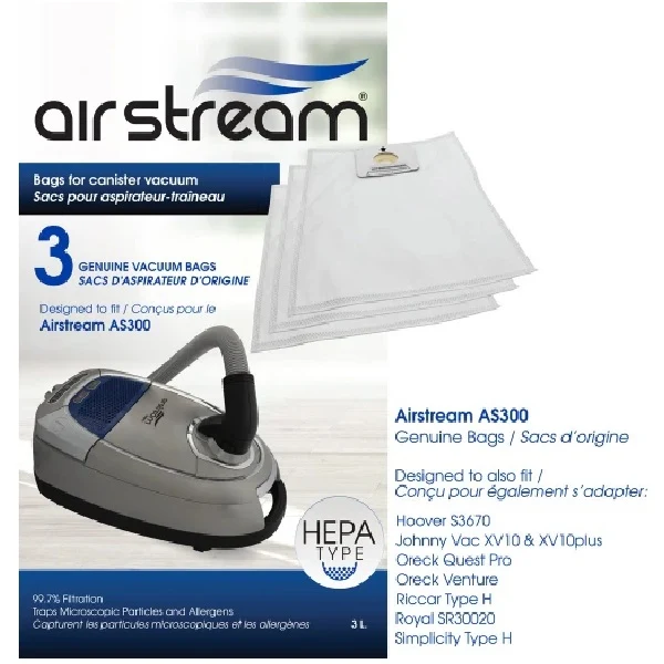 AS 300 AirStream H.E.P.A Bags