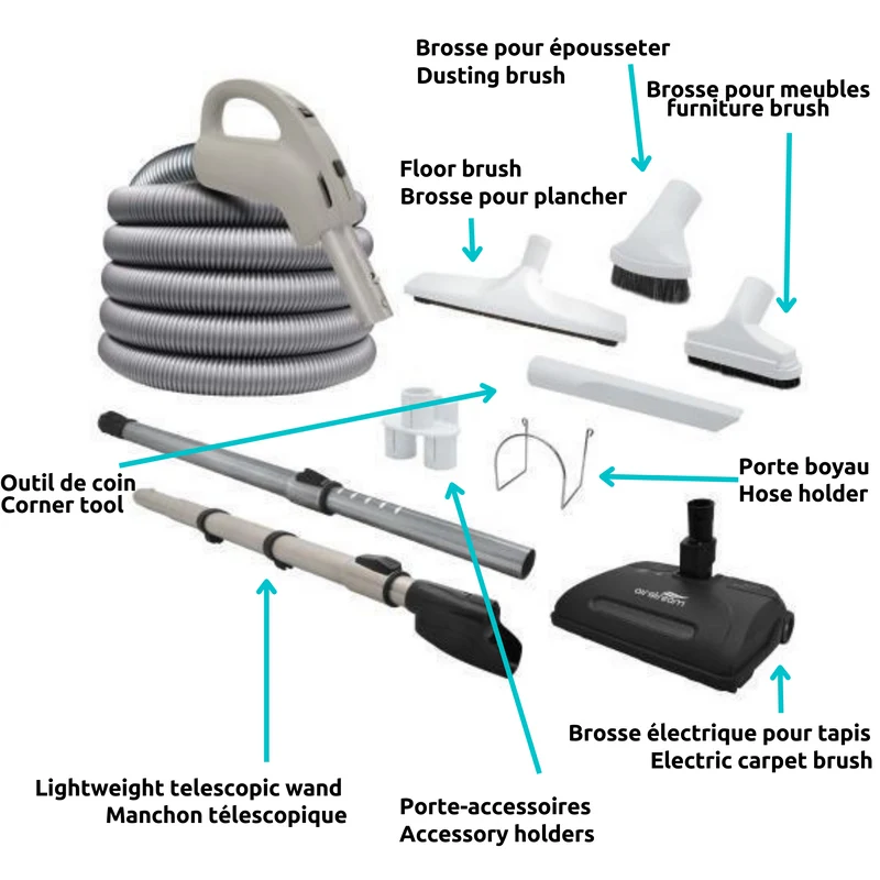 AirStream Hose and Accessories Set for Carpets