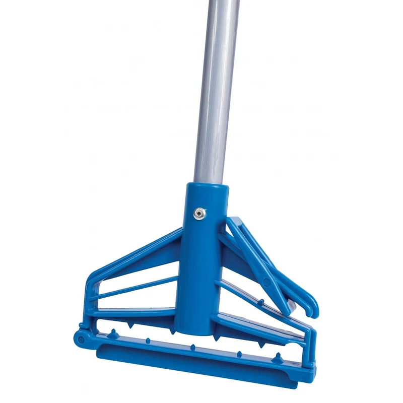 Quick-release metal handle for mop - 4' (1.2 m) - Blue - POLMOP150