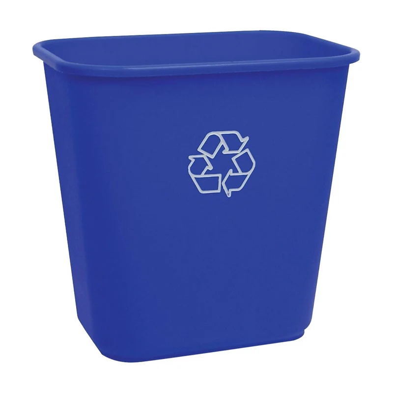 Recycling Bin - 26 L Capacity (5.7 gal) - Lightweight - Blue