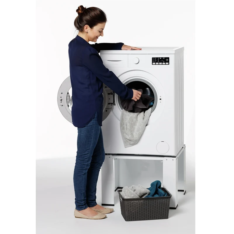 SCANPART - Rehausseur pour lave-linge et sèche-linge - Blanc - 40|9 cm x 61 cm x 61 cm