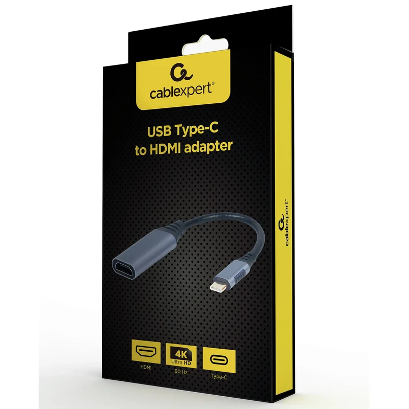 CABLEXPERT - Câble HDMI - Câble adaptateur - 4K|60Hz|Ultra HD|USB 3.0 USB-C (Mâle) - HDMI (Femelle) - 0,15 m
