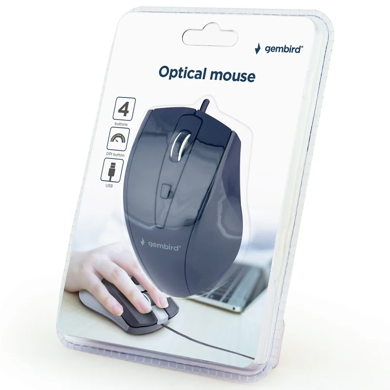GEMBIRD - Souris - MUS4B02 - Filaire - USB-A