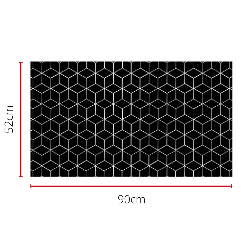 SCANPART - Tapis de protection - 90 cm x 52 cm - Noir