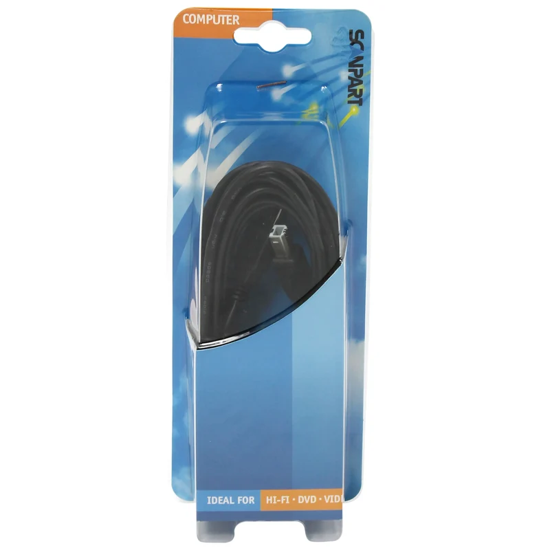 SCANPART - Câble de données - Câble adaptateur - USB 2.0 USB-A (Mâle) - USB-B (Mâle) - 5,0 m