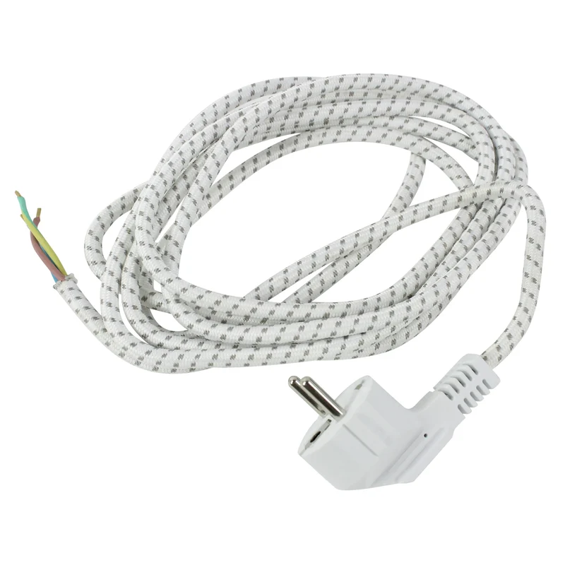 SCANPART - Cordon de repassage - Gainé - Blanc - 3 m