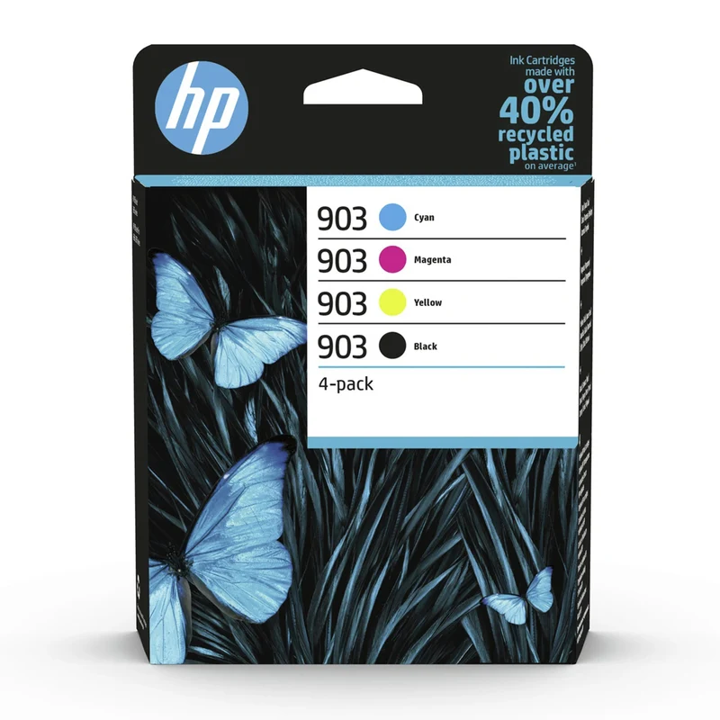 HP Cartouche d'encre 903 - Multipack - Noir + Bleu + Rouge + Jaune