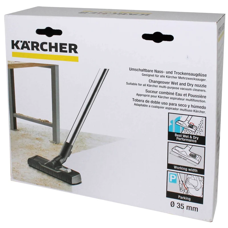 KARCHER Brosse combi - 26 cm - Polyester - diamètre 35 mm