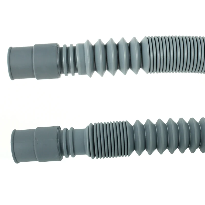 SCANPART - Tuyau d'évacuation d'eau - F131 - Extensible - 1,2 m à 4,0 m - 19/22 mm - Plastique - Gris