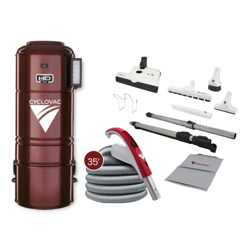 Combo CycloVac Diplomat H925 with Super Luxury Electric Accessories Kit - 35'