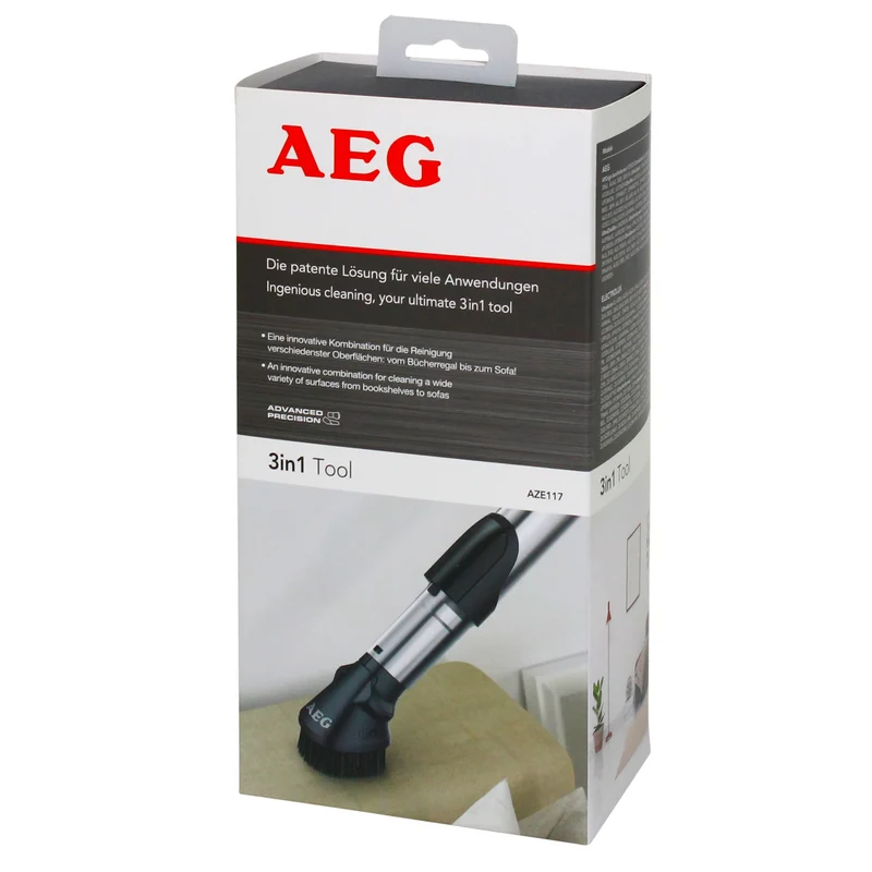 AEG Brosse combi AZE117 - 6,5 cm - Polyester - diamètre 36 mm (Ovale)