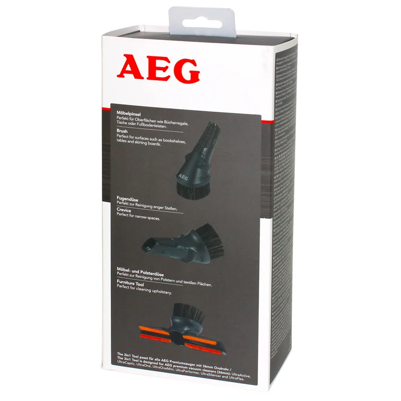AEG Brosse combi AZE117 - 6,5 cm - Polyester - diamètre 36 mm (Ovale)