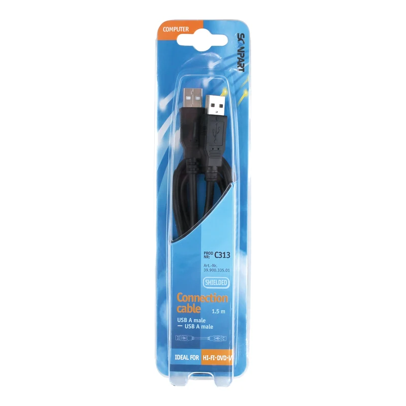 SCANPART - Câble de données - USB-A (Mâle) - USB-A (Mâle) - 1,5 m