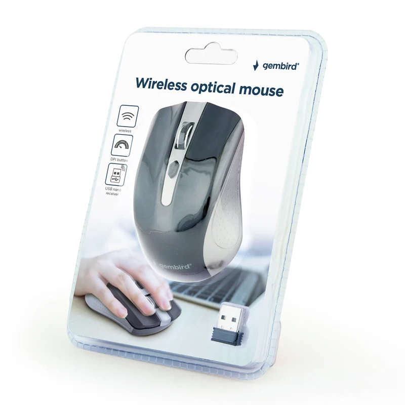 GEMBIRD - Souris - MUSW4B04GB - Sans fil - USB-A