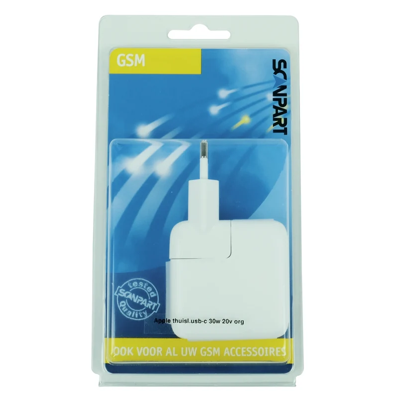 SCANPART - Chargeur - USB-C - 30 W - Blanc