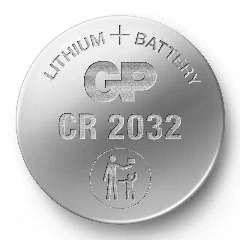 GP Lithium CR2032 - Multipack - 5 Pièces - 3 V - 220 mAh - Cellule bouton