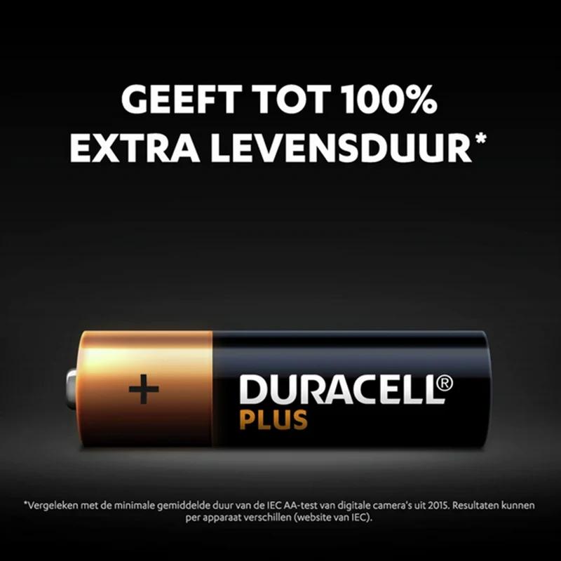 DURACELL Alkaline AA | LR06 - Multipack - 4 Pièces - 1.5 V - 2700 mAh Batterie