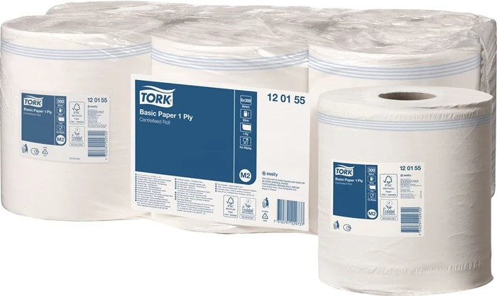 TORK Rouleau d'essuie-mains TORK 120155 1 épaisseur, non perforé blanc ( 9000469270 )