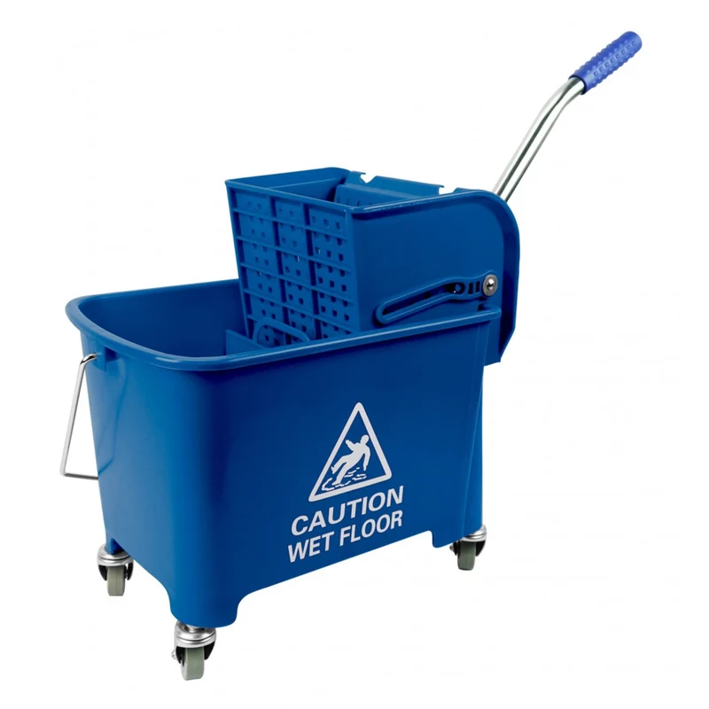 Side-Pressure Bucket and Wringer Set - 5 Gallon (21 L) - Blue