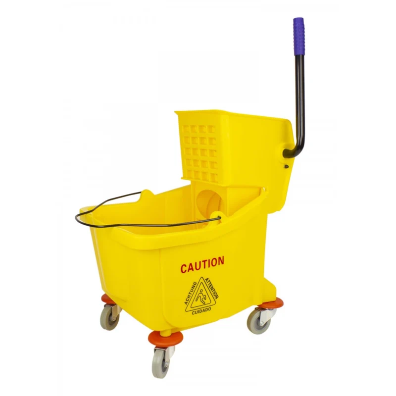 Side-Pressure Bucket and Wringer Set - 8.5 Gallon (32 L) - Yellow
