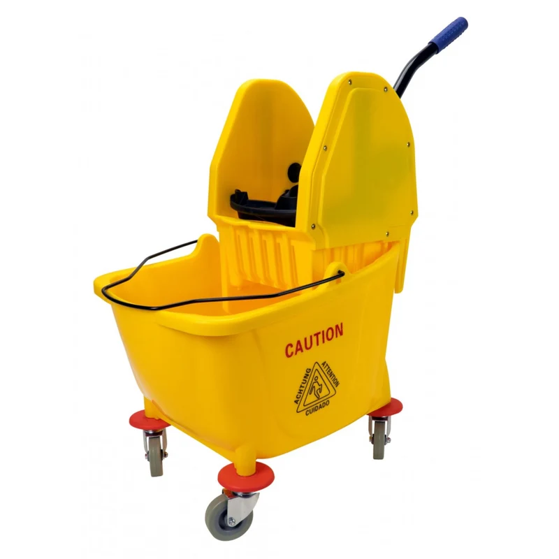 Down-Pressure Bucket and Wringer Set - 9 Gallon (36 L) - Yellow