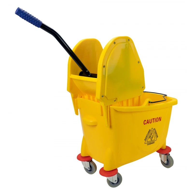 Down-Pressure Bucket and Wringer Set - 9 Gallon (36 L) - Yellow