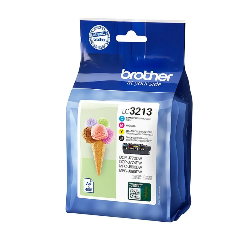 BROTHER Cartouche d'encre LC3213 - Multipack - Noir + Bleu + Rouge + Jaune
