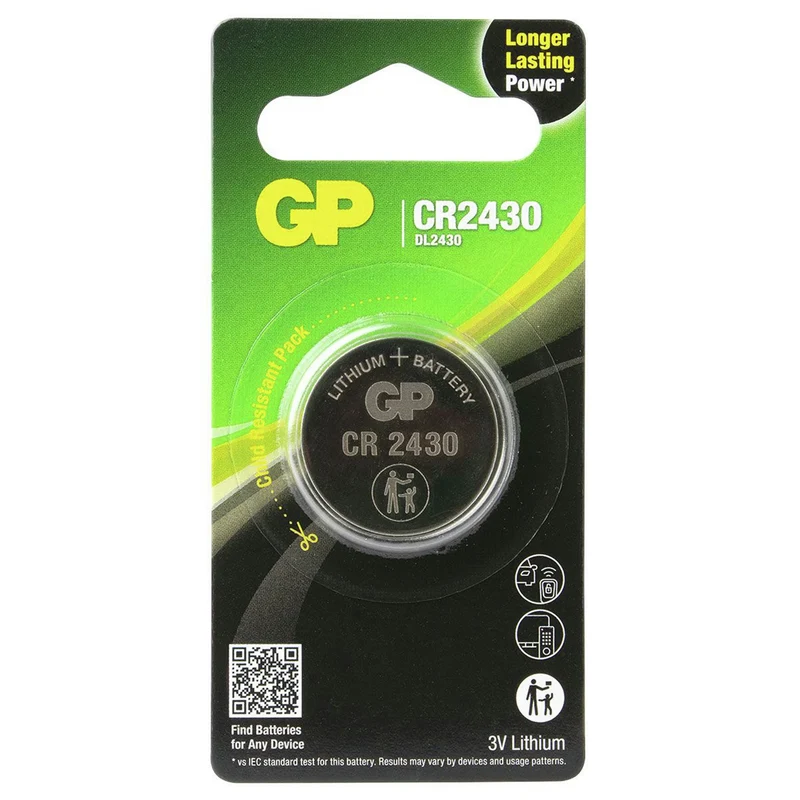 GP Lithium CR2430 | 2430 - 3 V - 300 mAh - Cellule bouton