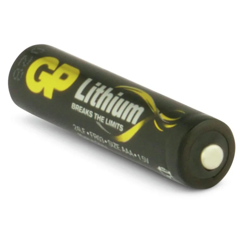 GP Lithium AAA | LR03 - Multipack - 4 Pièces - 1.5 V - 1100 mAh Batterie
