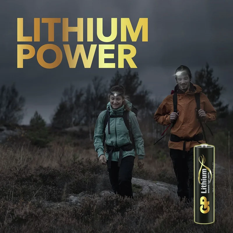GP Lithium AAA | LR03 - Multipack - 4 Pièces - 1.5 V - 1100 mAh Batterie
